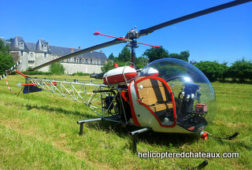 baptême en helicoptère au château de Selles sur Cher
