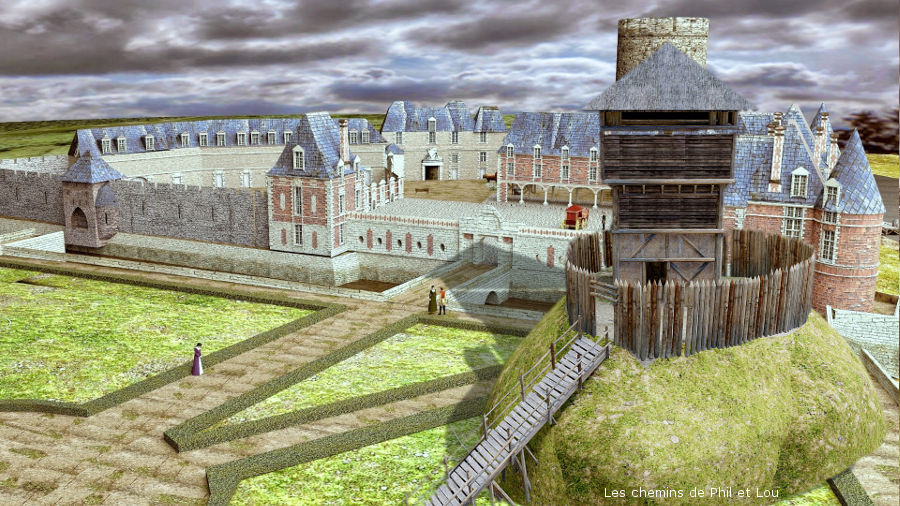 motte castrale devient le château de la Loire château de Selles sur Cher