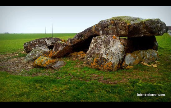 Dolmen de la Pierre levée à Liniez mégalithe menhir néolithique préhistoire région Centre Indre
