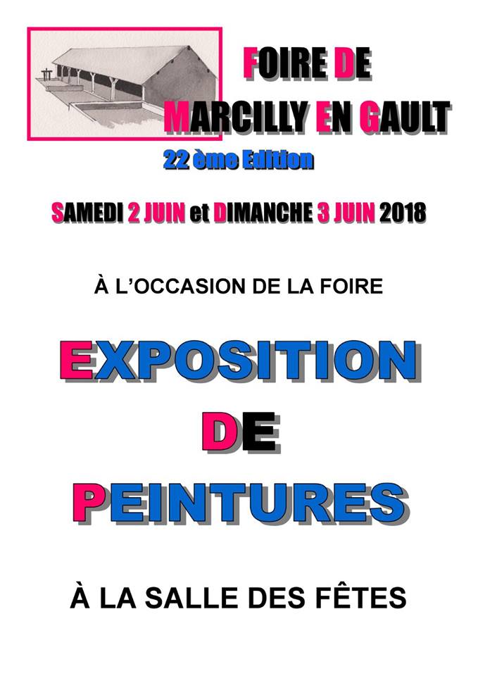 Exposition de peinture à la foire de Marcilly-en-Gault