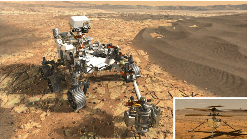 Le robot Mars 2020 et son hélicoptère en quête de vie sur Mars
